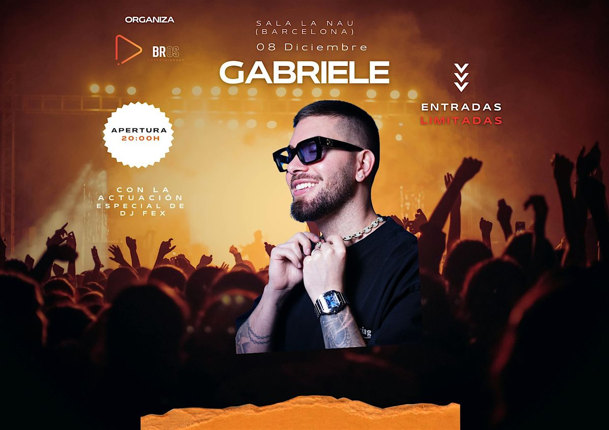 Gabriele en concierto, 8 December | Event in Barcelona | AllEvents