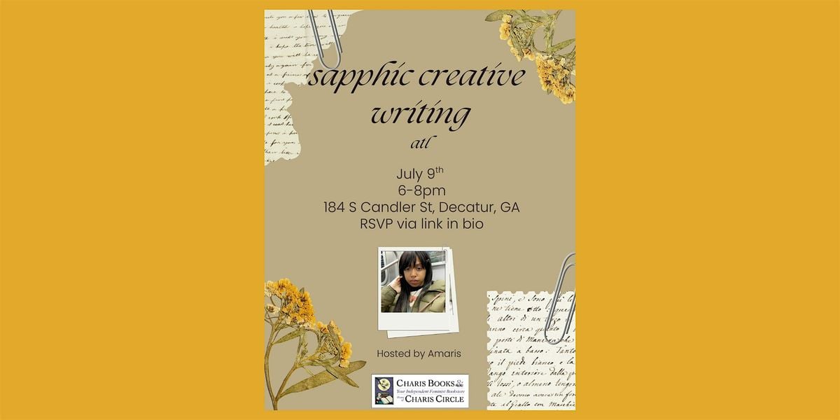 Monthly Sapphic Writing Group, 9 July | Event in Decatur | AllEvents
