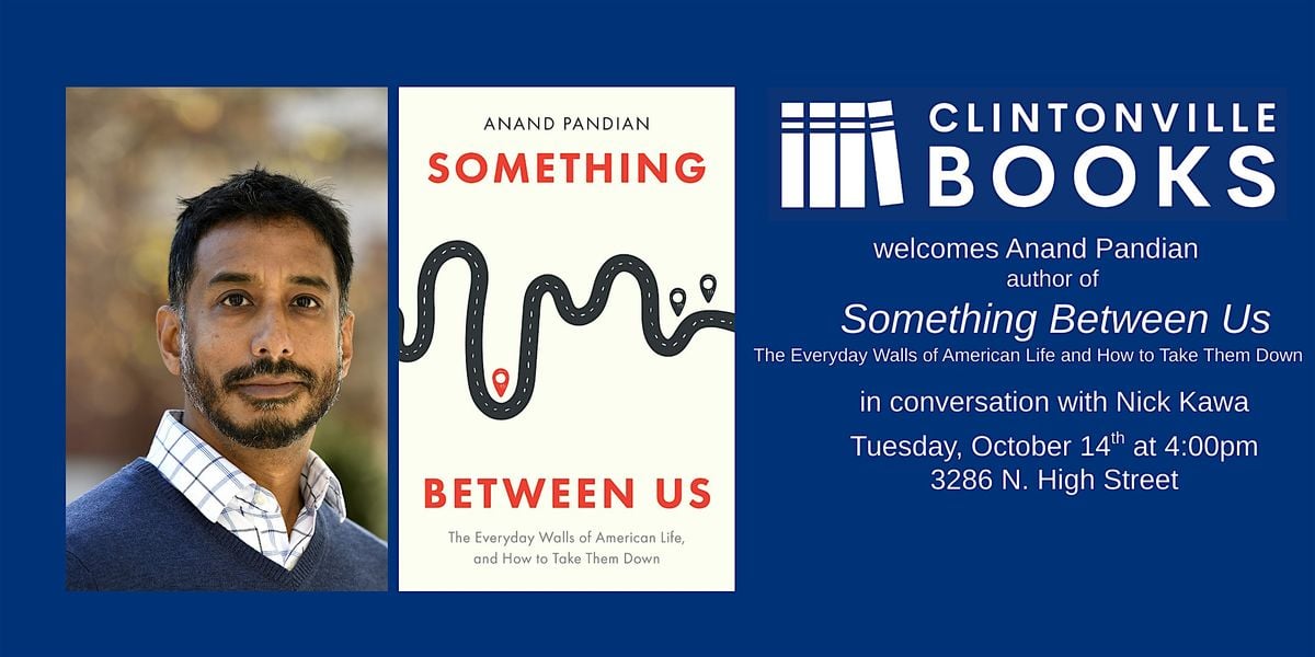 Clintonville Books welcomes Anand Pandian, 14 October | Event in Columbus | AllEvents
