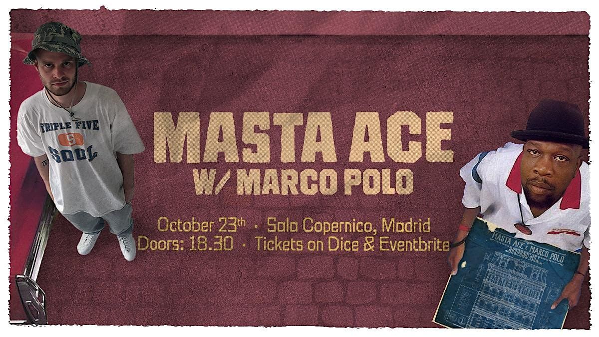 Do The Right Thing w/ Masta Ace & Marco Polo, 23 October | Event in Madrid | AllEvents