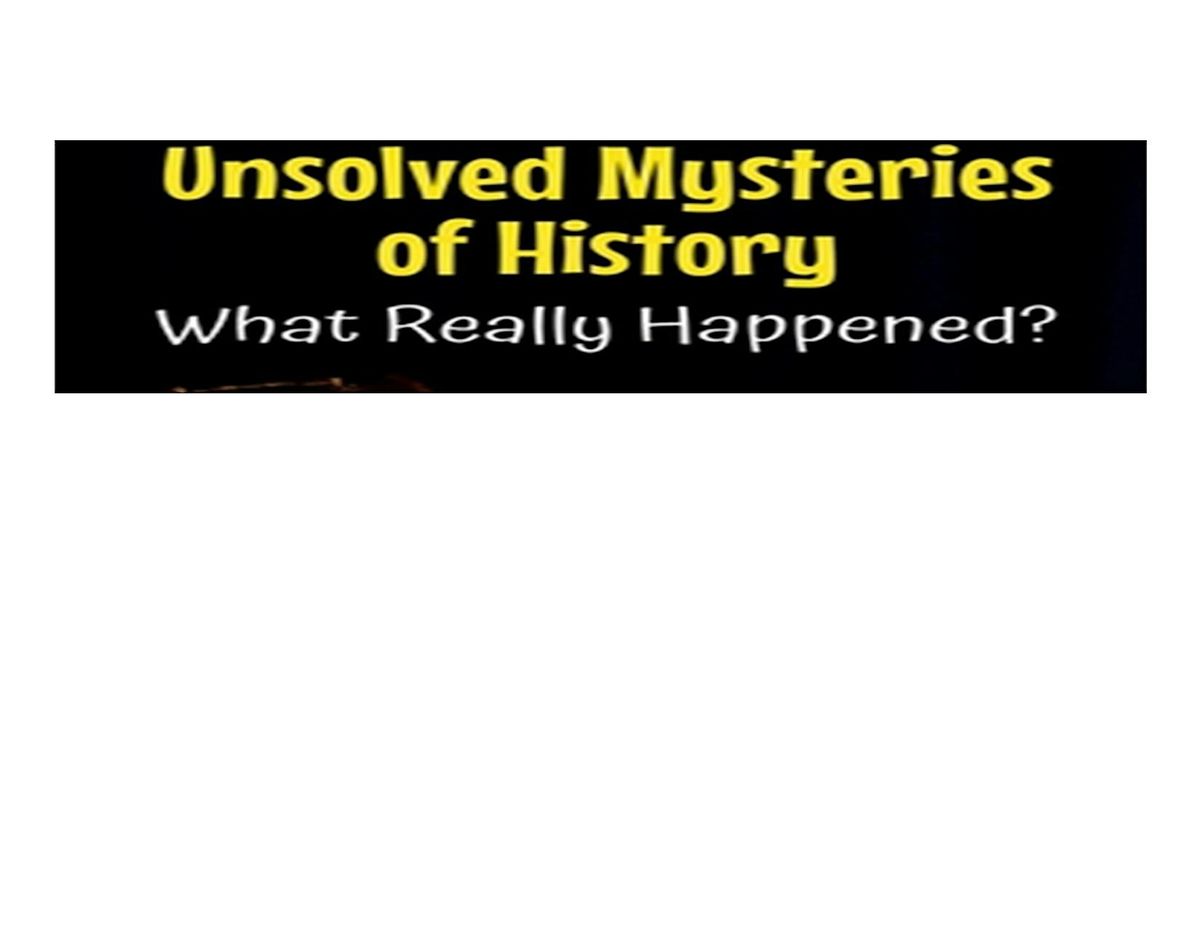 Historys Mysteries, Main | Detroit Public Library | AllEvents