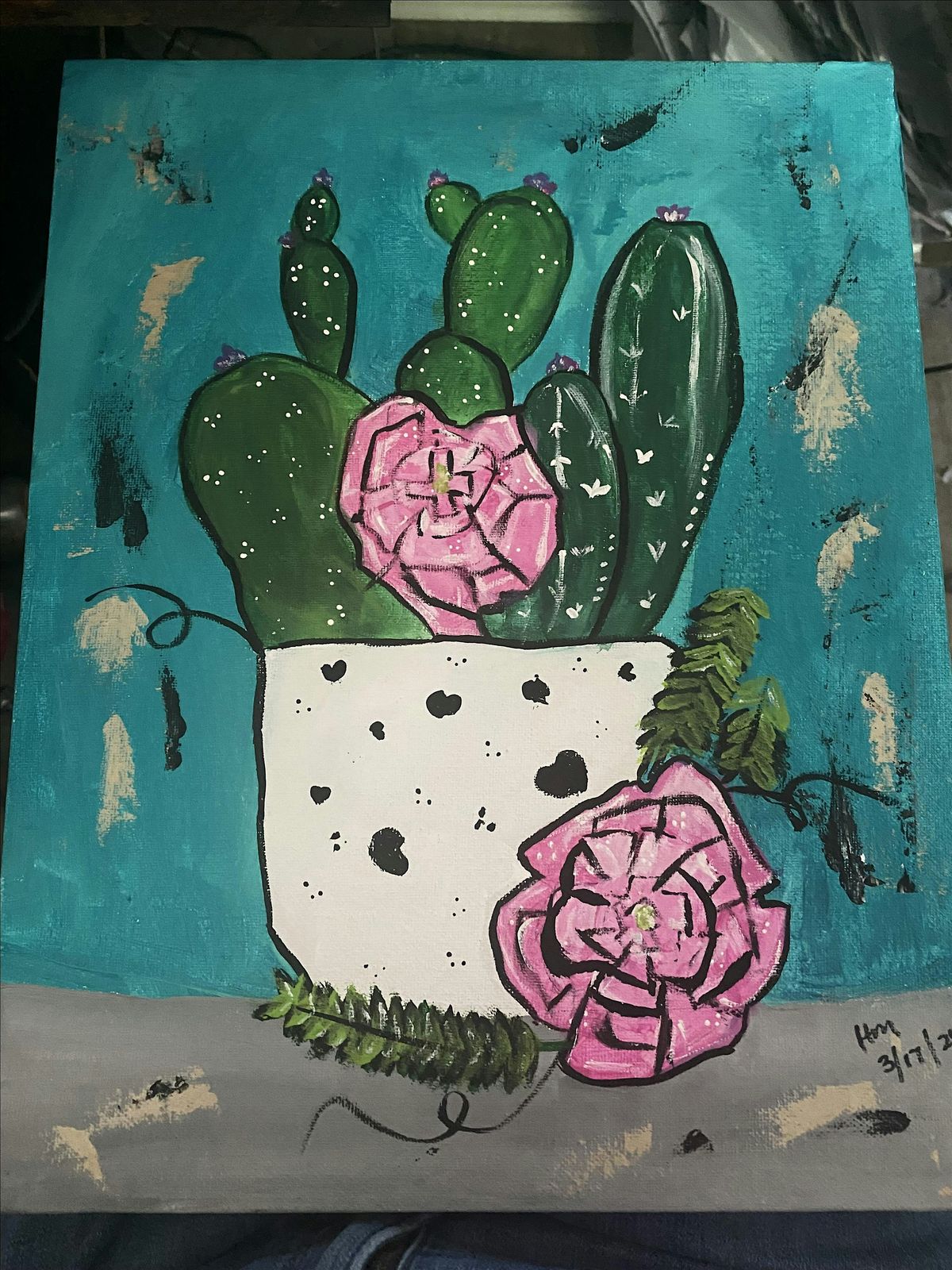 Paint Party - Spring Cactus, 17 May | Event in Jacksonville | AllEvents