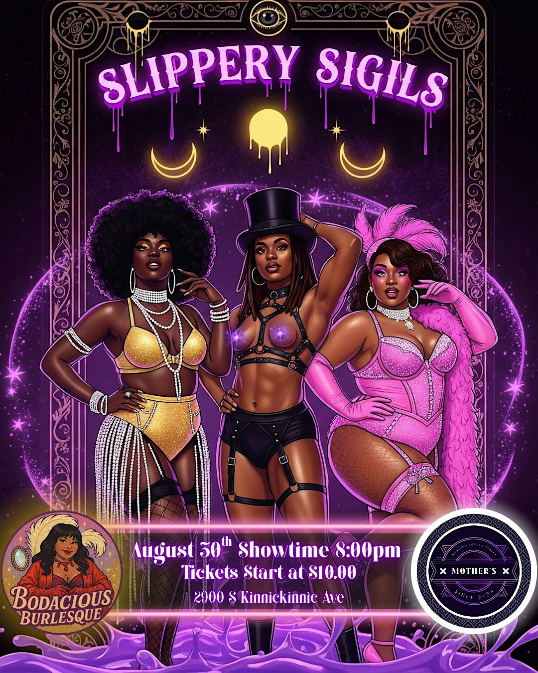 ✨ Slippery Sigils ✨ Bodacious Burlesque X Mothers MKE, 30 August | Event in Milwaukee | AllEvents