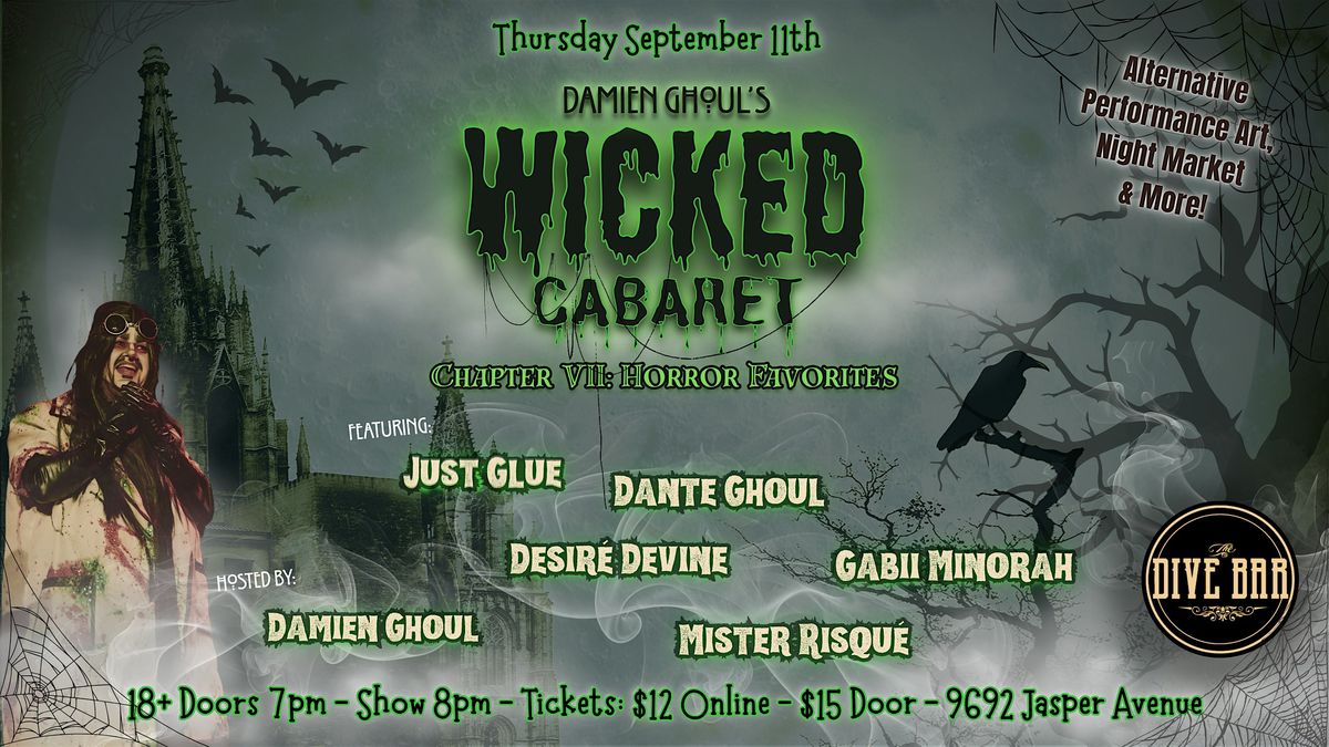Damien Ghoul’s Wicked Cabaret- Chapter VII: Horror Favorites, 11 September | Event in Edmonton | AllEvents