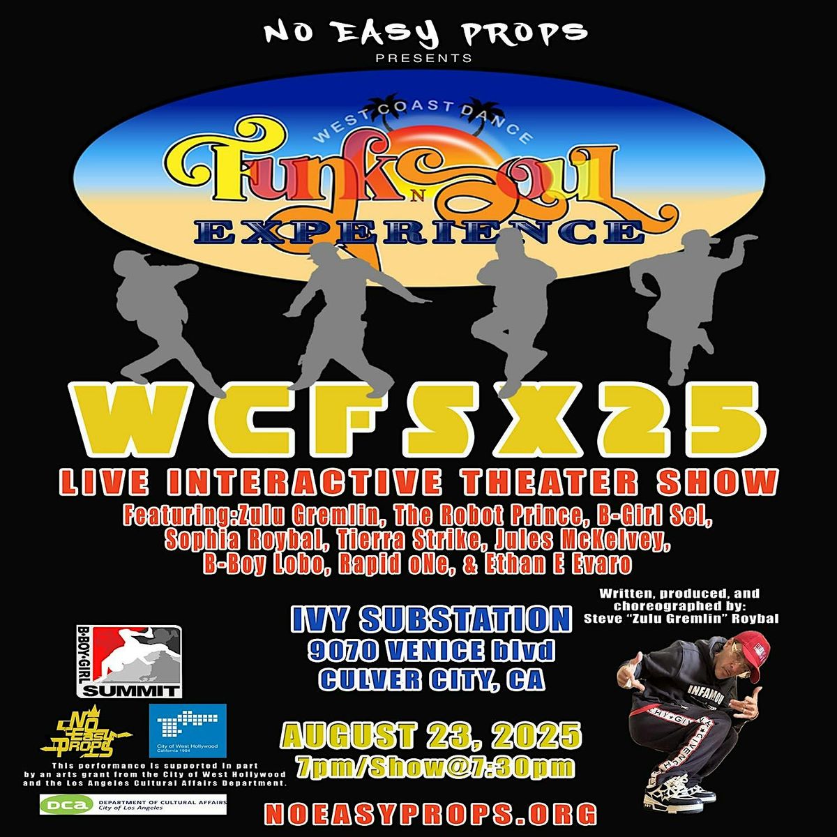 West Coast Funk & Soul Theatre Show 2025 ~ A Live Multimedia Street Dance, 23 August | Event in Culver City