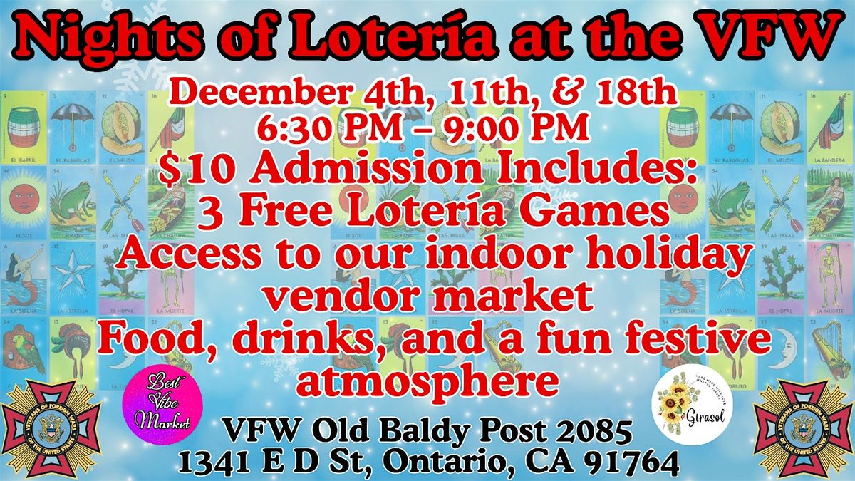 Holiday Nights at the VFW, 4 December | Event in Ontario | AllEvents