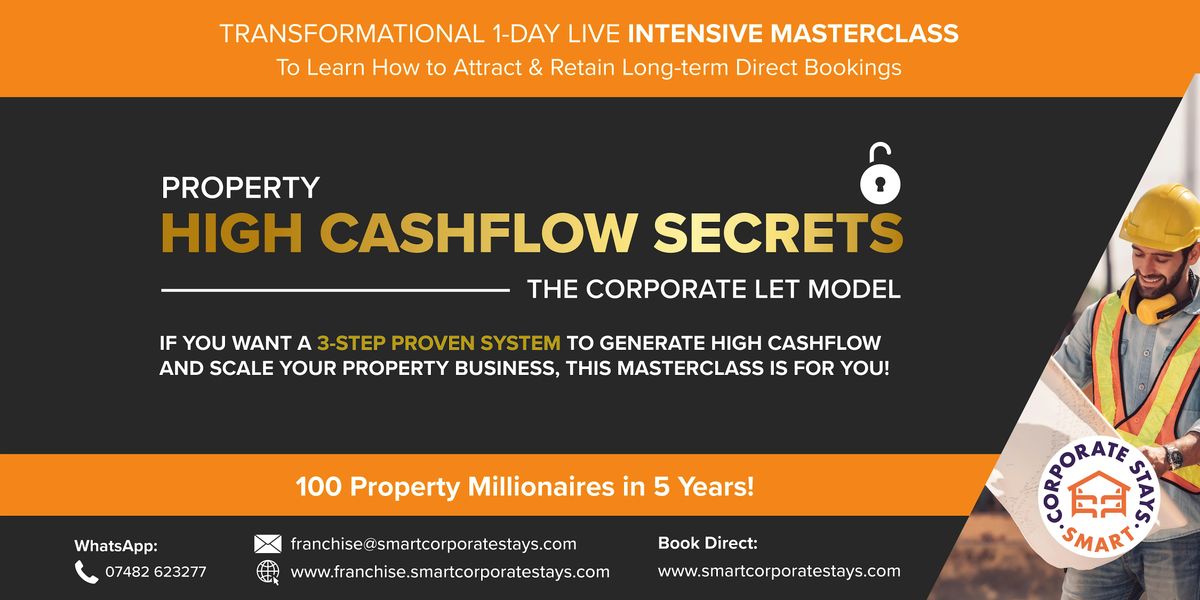 The 7-Figure  Corporate Let Cashflow System - 1-Day Masterclass, 17 January | Event in Chesterfield | AllEvents