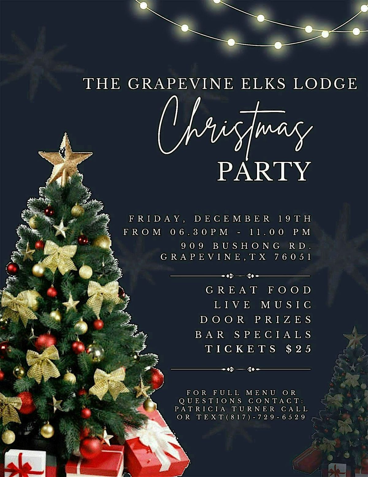Grapevine Elks Lodge Christmas Party, 19 December | Event in Grapevine | AllEvents