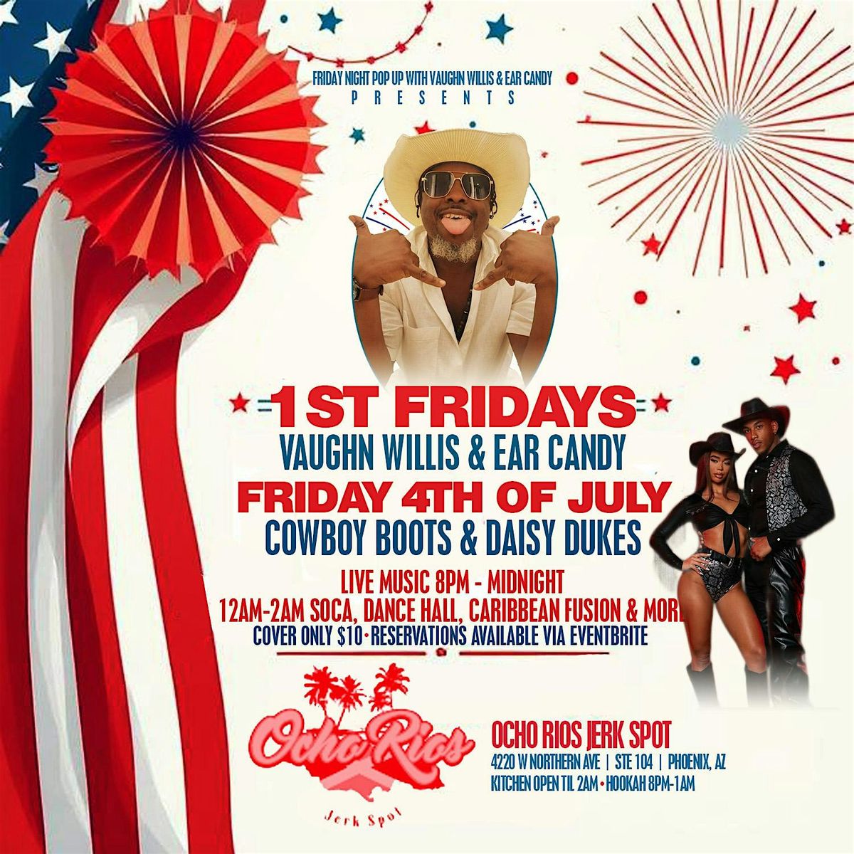 First Fridays with Vaughn Willis and Ear Candy at Ocho Rios, 4 July | Event in Phoenix | AllEvents