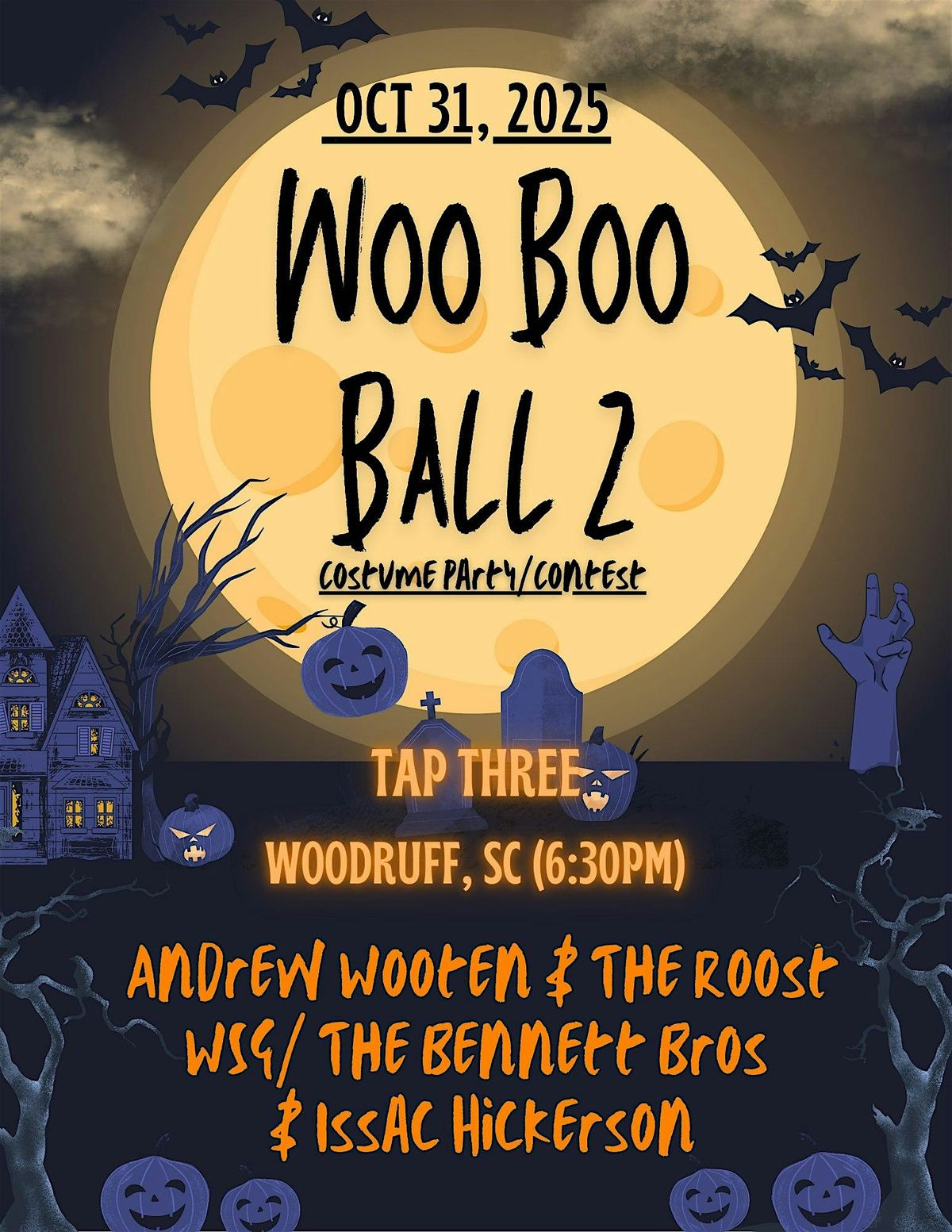 Woo Boo Ball 2, 31 October | Event in Woodruff | AllEvents