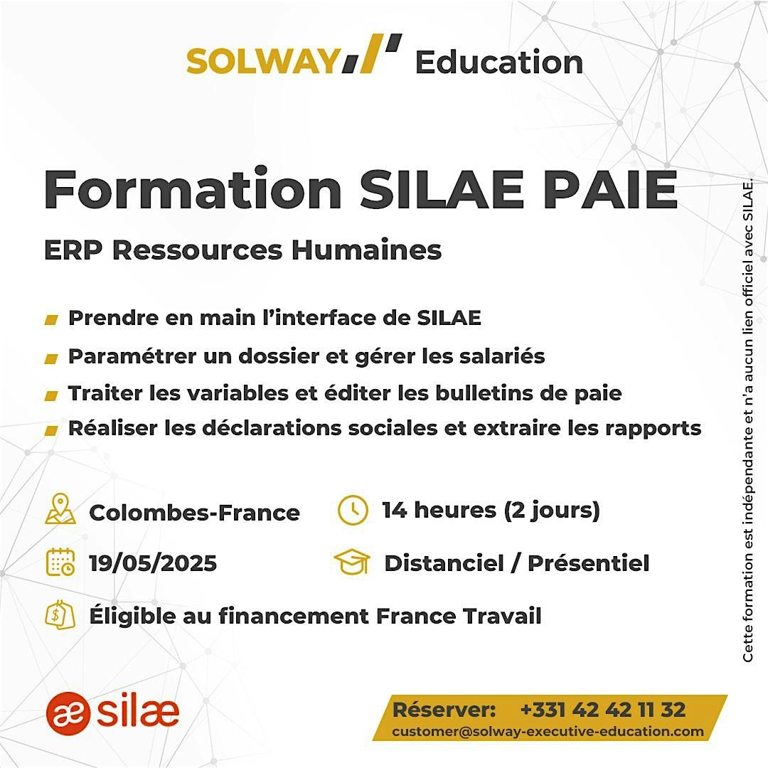 Formation SILAE Paie | Event in Colombes | AllEvents