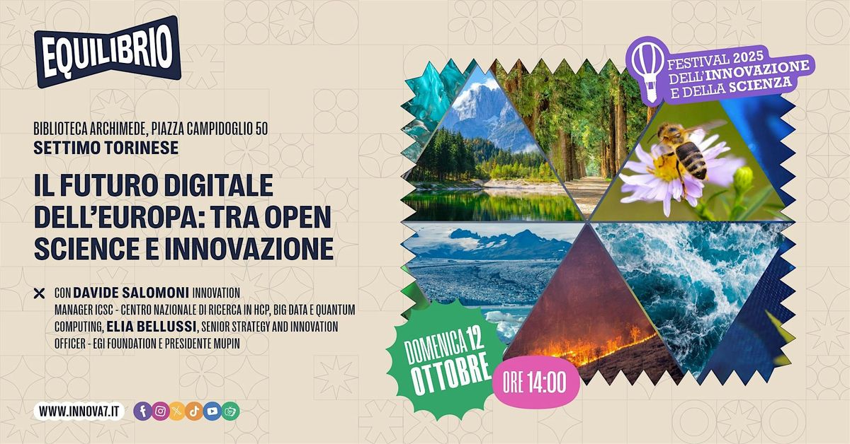 IL FUTURO DIGITALE DELL’EUROPA: TRA OPEN SCIENCE E INNOVAZIONE, 12 October | Event in Settimo Torinese | AllEvents