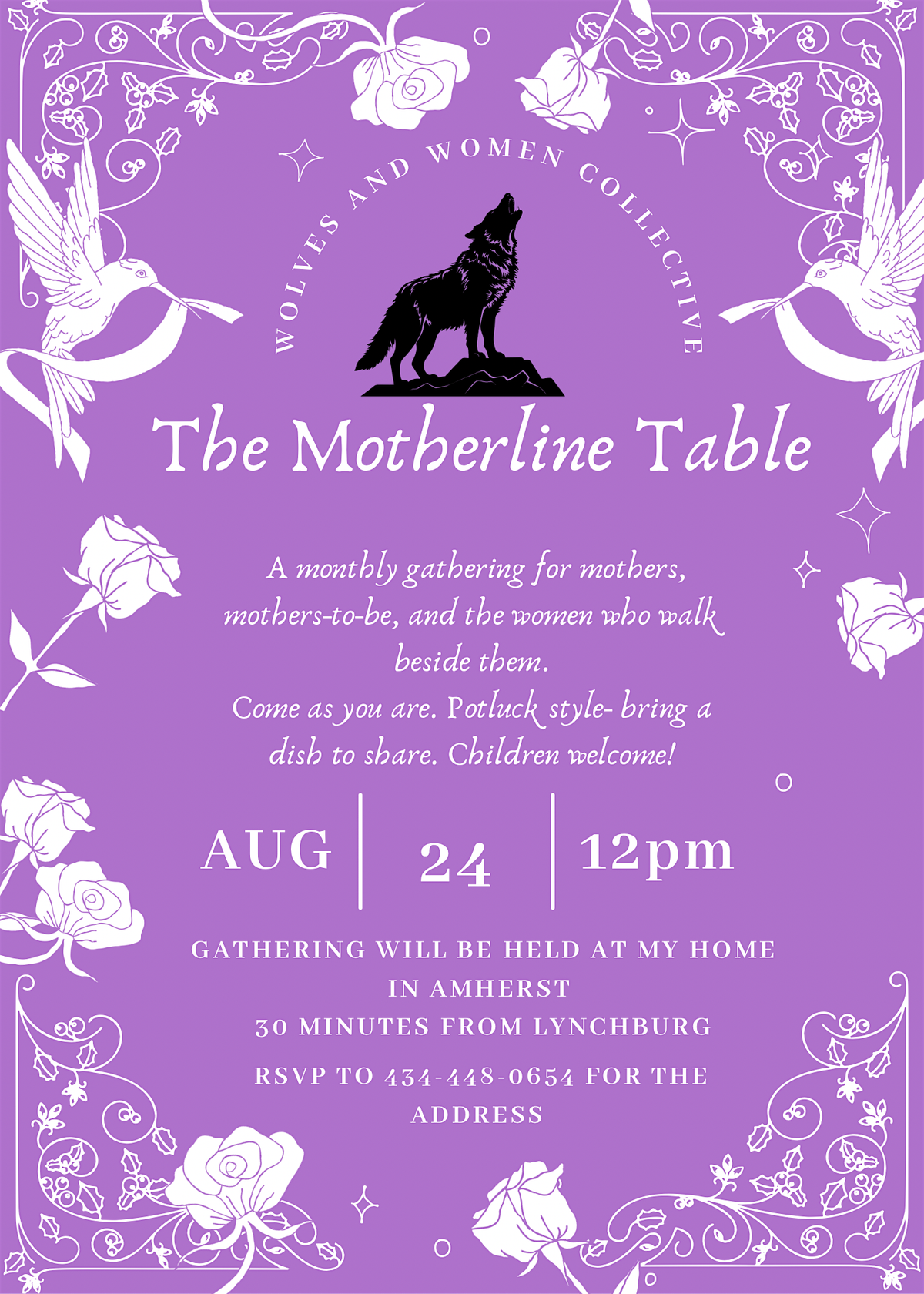 The Motherline Table: A Monthly Gathering for Women, 24 August | Event in Amherst | AllEvents
