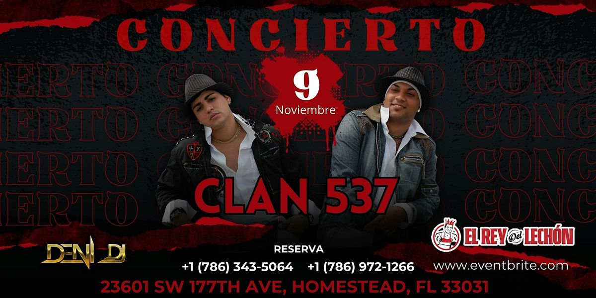 CLAN 537, 9 November | Event in Homestead | AllEvents