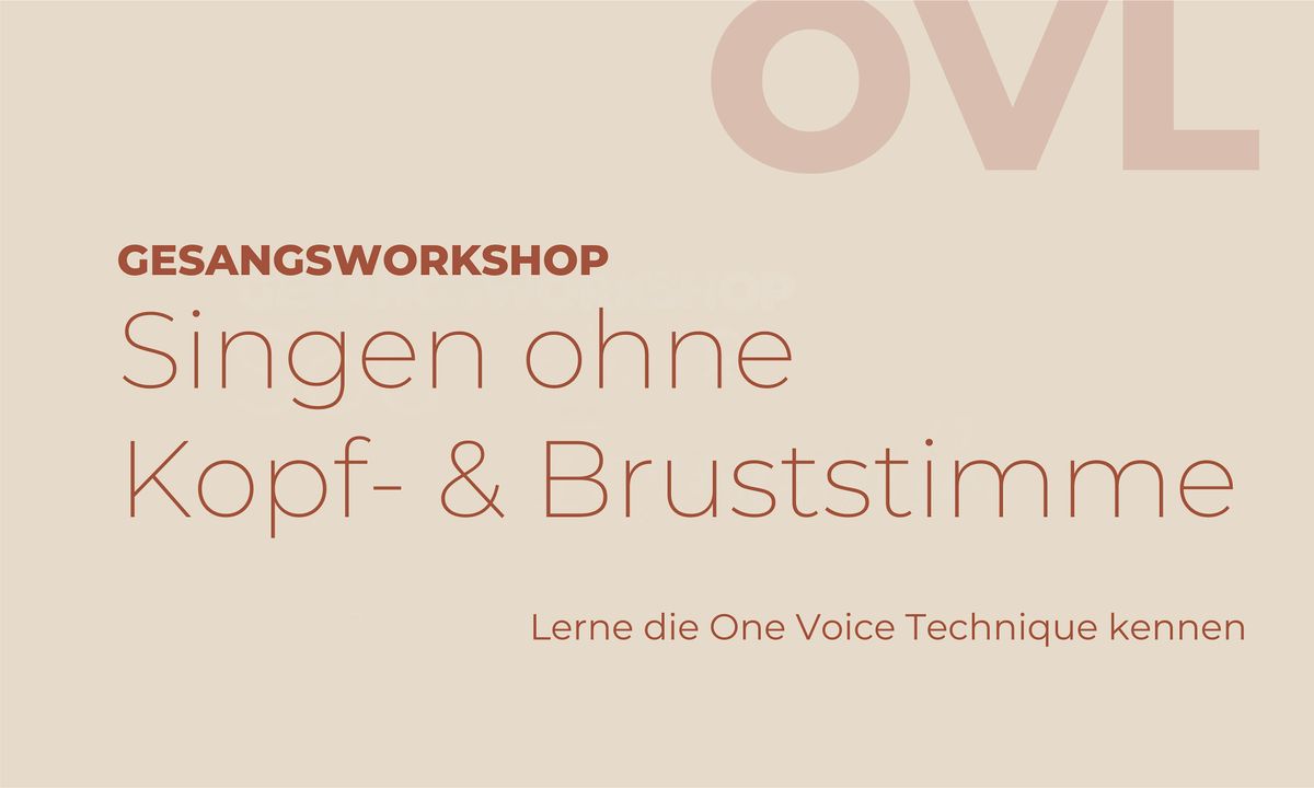 Gesangsworkshop - Singen ohne Kopf- & Bruststimme, 10 September | Event in Wien | AllEvents
