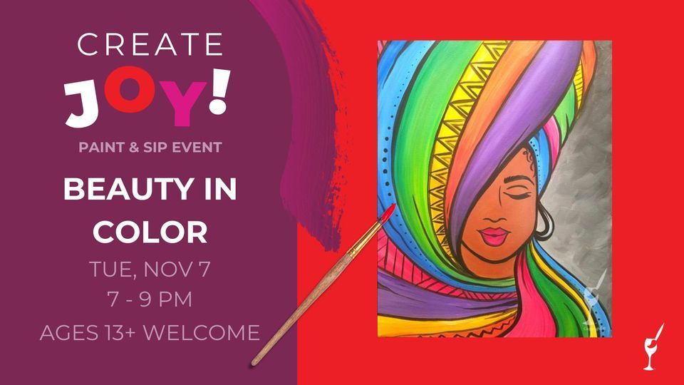 Beauty in Color, Painting with a Twist (Corpus Christi, TX), November 7