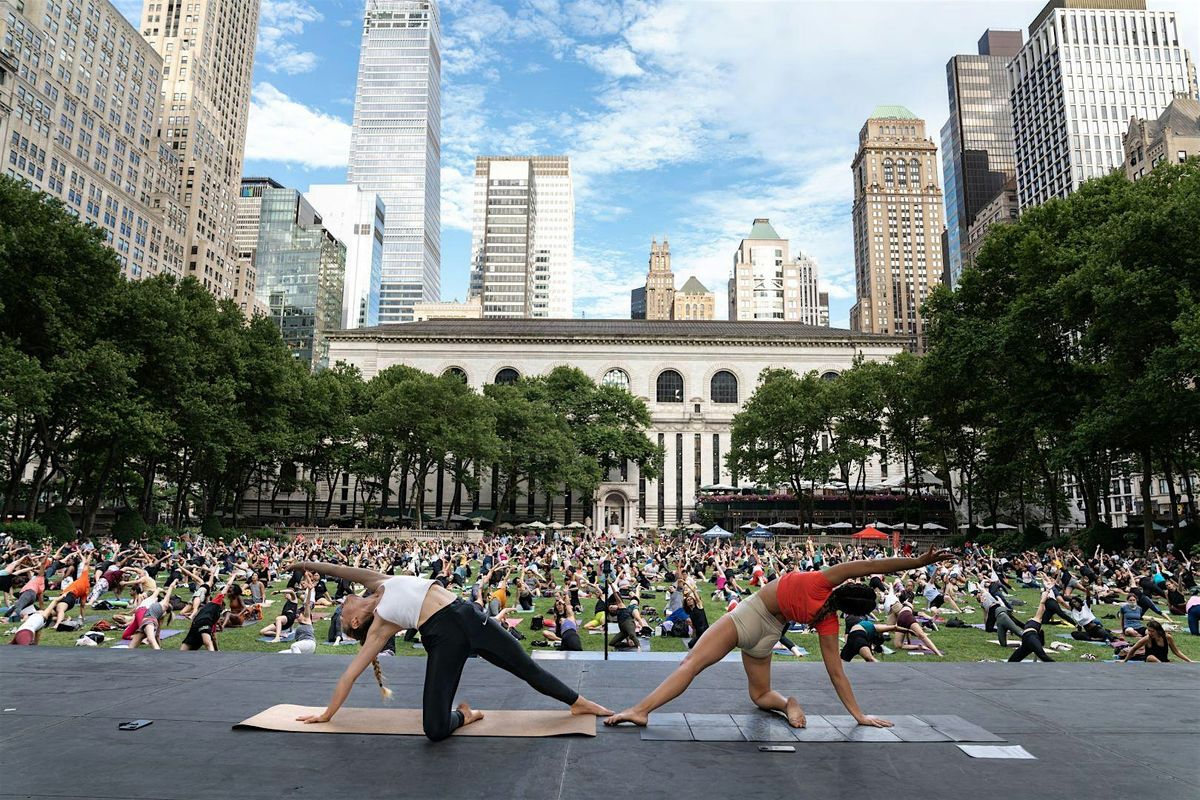 Bryant Park Yoga: Wednesday Evening Classes 2025, 28 May | Event in New York | AllEvents