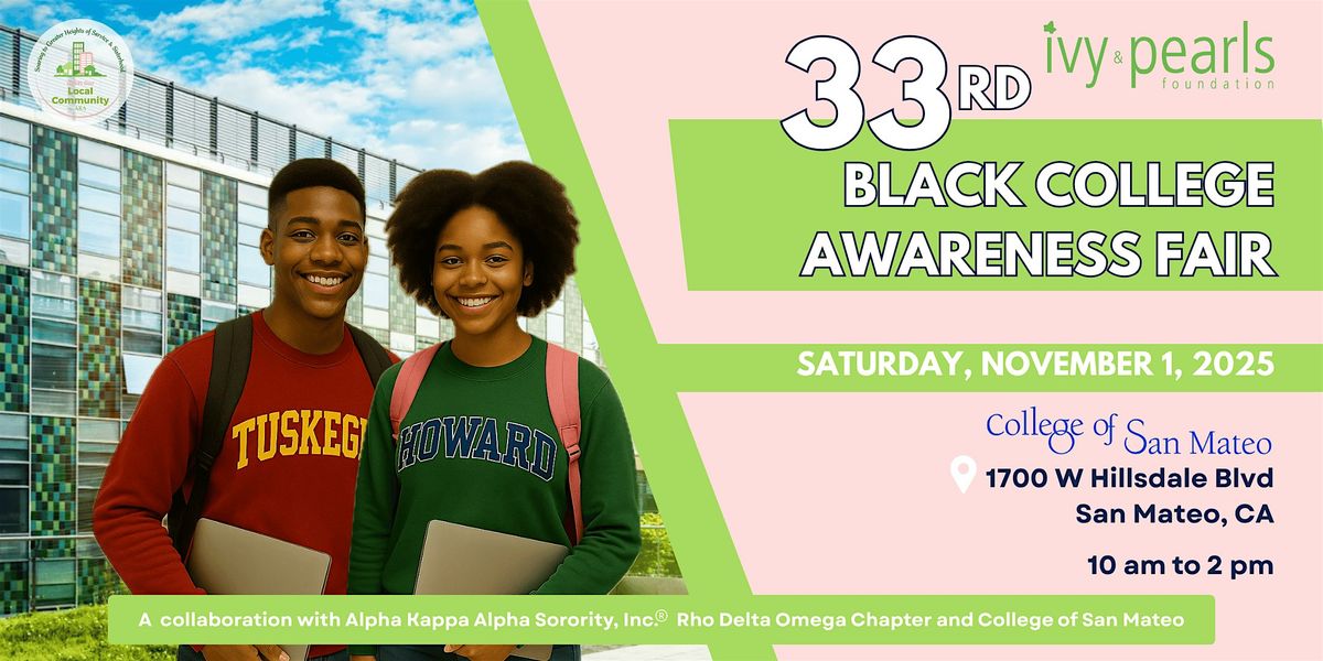 33rd Black College Awareness Fair, 1 November | Event in San Mateo | AllEvents