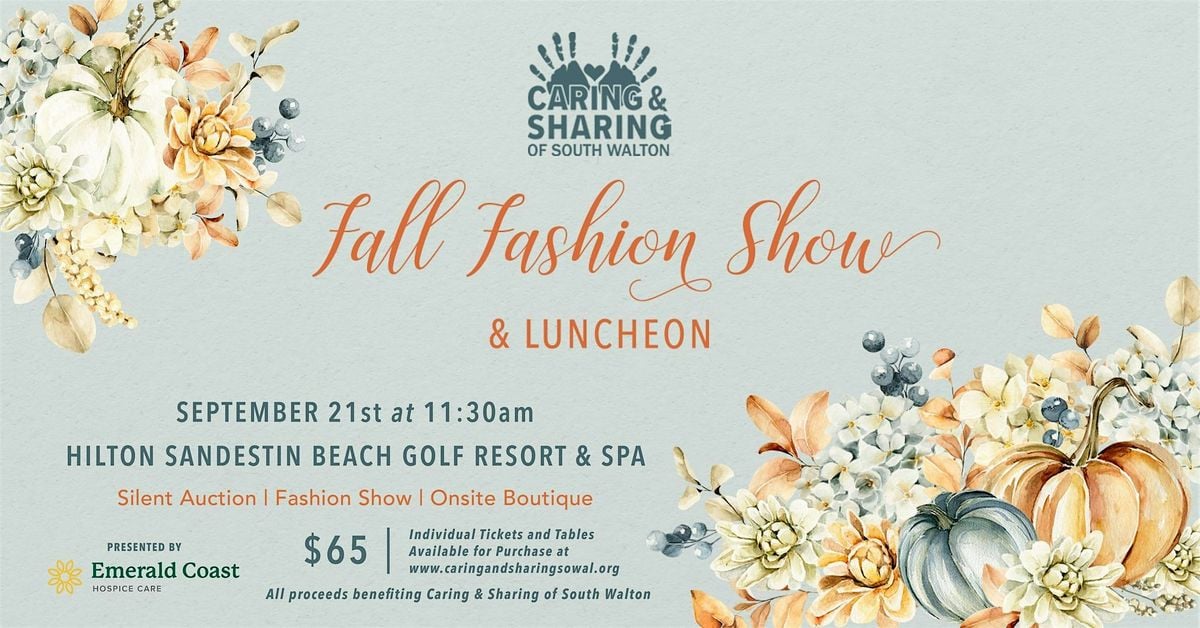 Caring & Sharing Fall  Fashion Show 2025, 21 September | Event in Miramar Beach | AllEvents