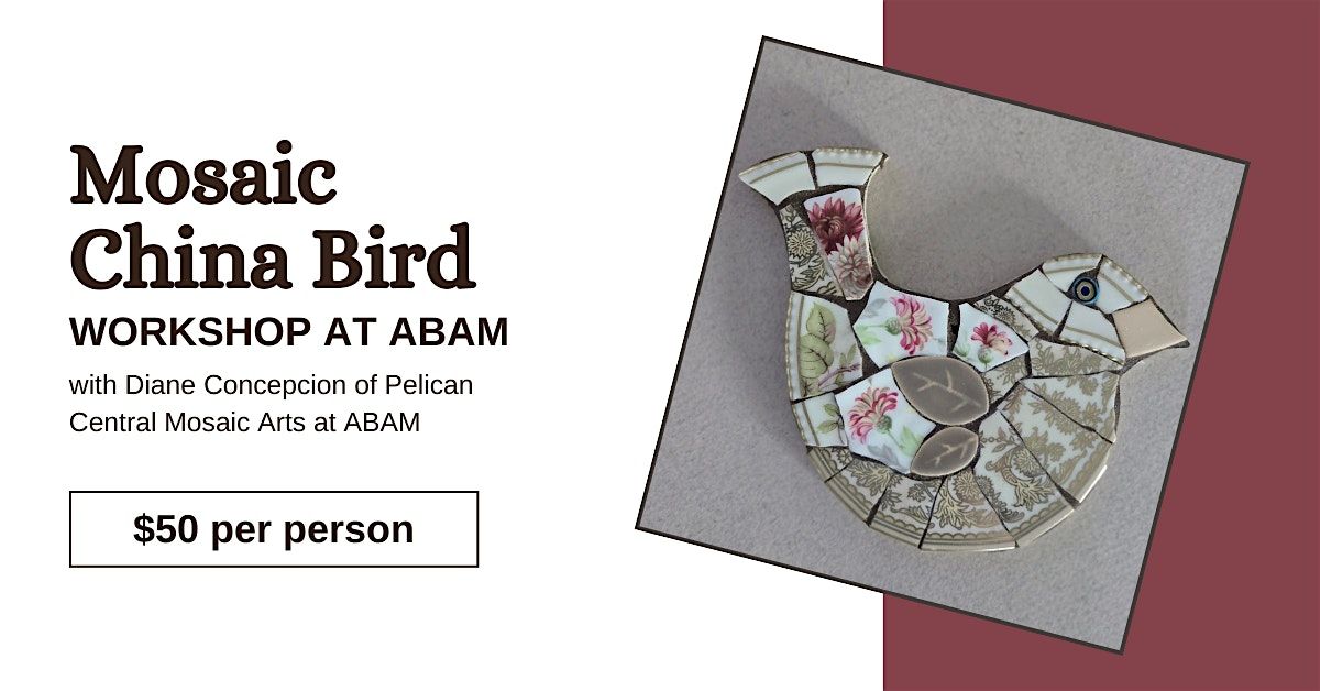 Mosaic China Bird Workshop, 21 September | Event in Atlantic Beach | AllEvents