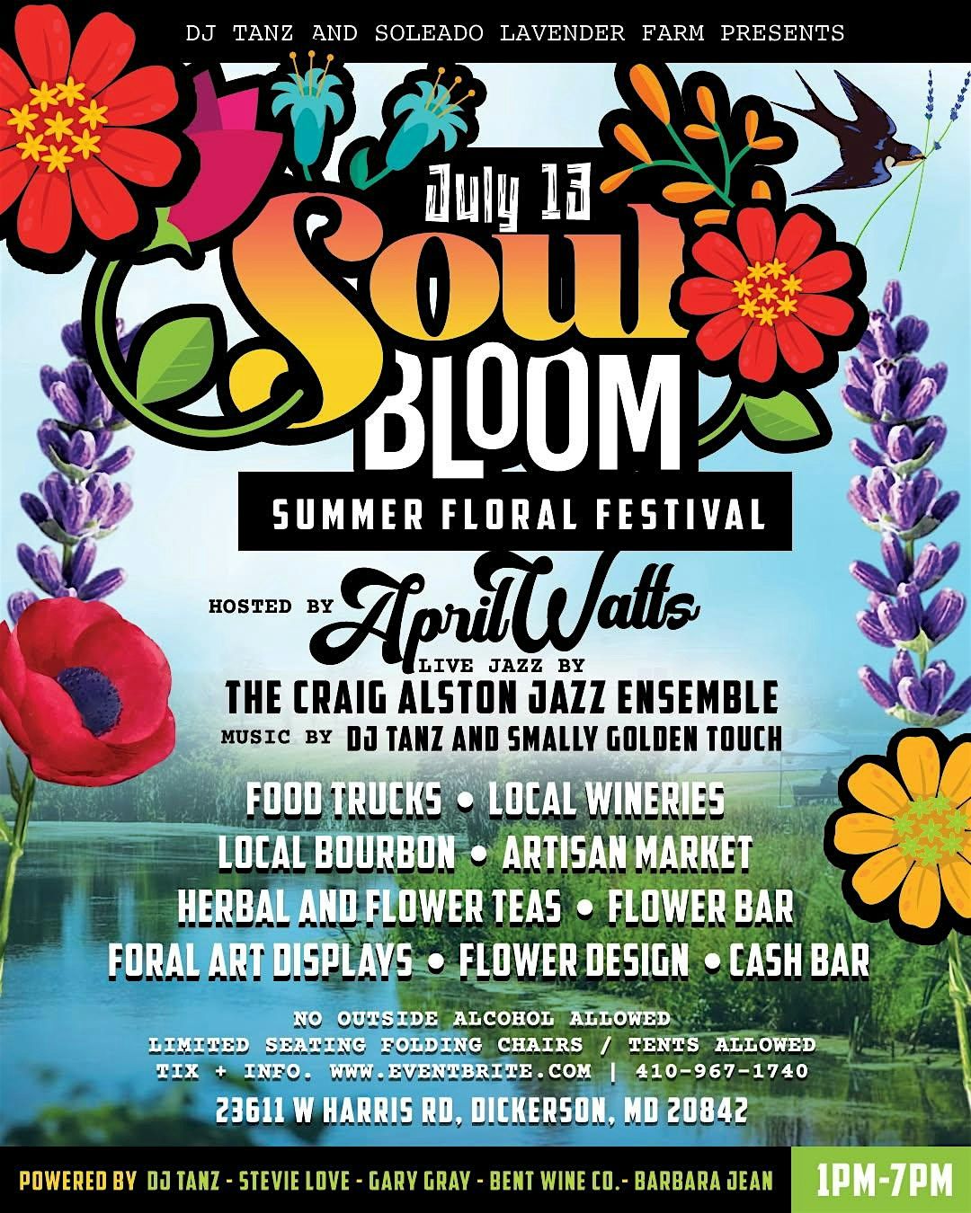 SOUL BLOOM - Summer Floral Festival, 13 July | Event in Dickerson | AllEvents