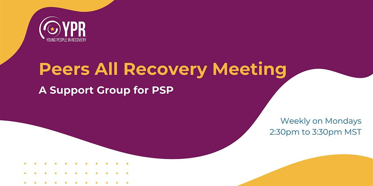 Young People in Recovery - Peer Support Specialist All Recovery Meeting | Online Event | AllEvents