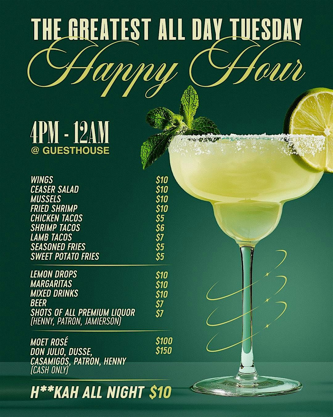 The Greatest ALL Day Tuesday HAPPY HOUR, 24 June | Event in Brooklyn | AllEvents