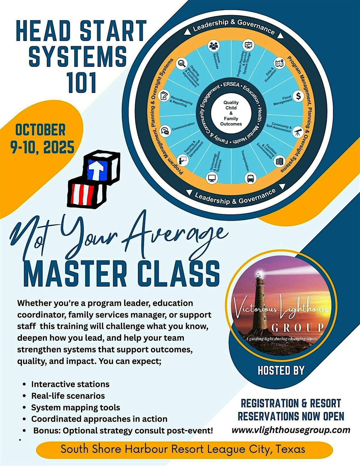HEAD START SYSTEMS 101 - NOT YOUR AVERAGE MASTER CLASS, 9 October | Event in League City | AllEvents