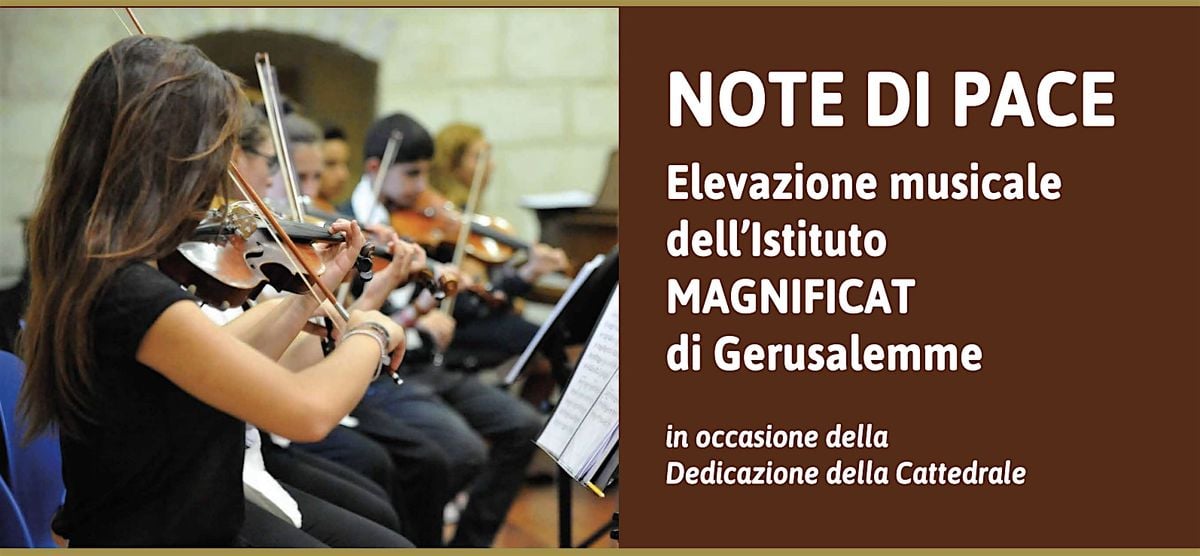 Note di Pace: Elevazione musicale dell'Istituto Magnificat di Gerusalemme, 27 September | Event in Pavia | AllEvents