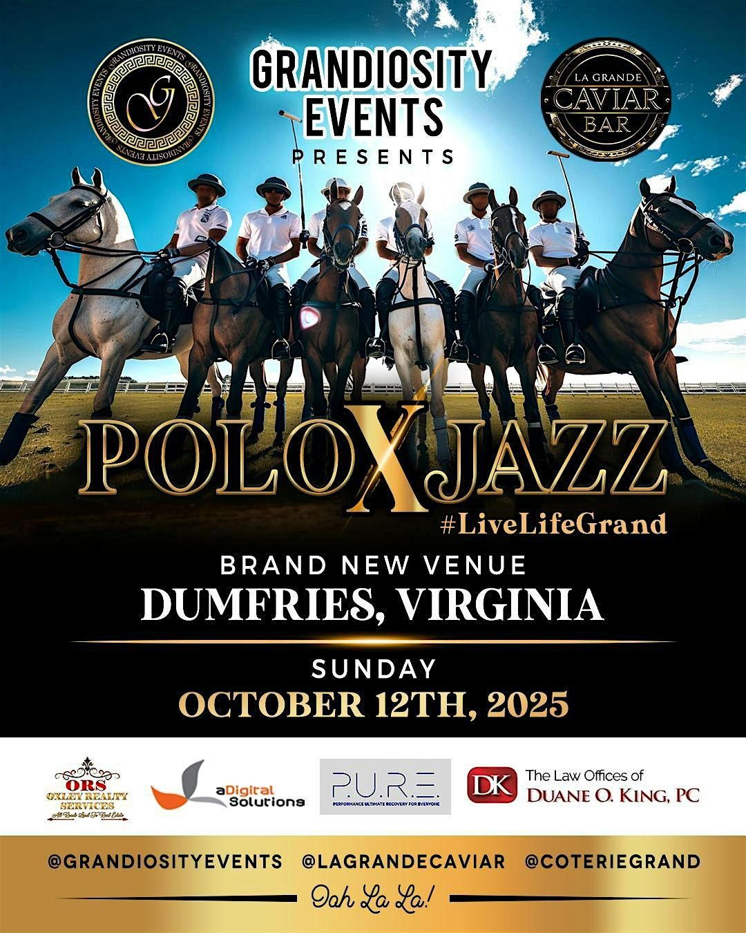 Grandiosity Events PoloxJazz Dumfries VA, 12 October | Event in Dumfries | AllEvents