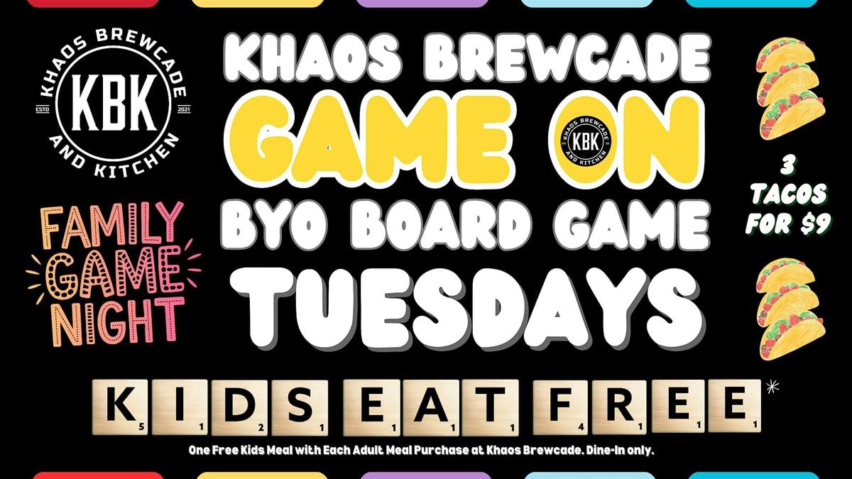 Board Game Tuesday at Khaos Brewcade - Tuesday 8/19/25, 19 August | Event in Plainfield | AllEvents