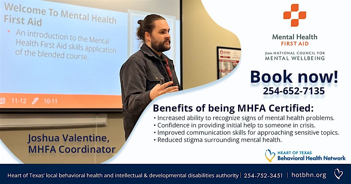 Mental Health First Aid Training, 16 May | Event in Waco | AllEvents