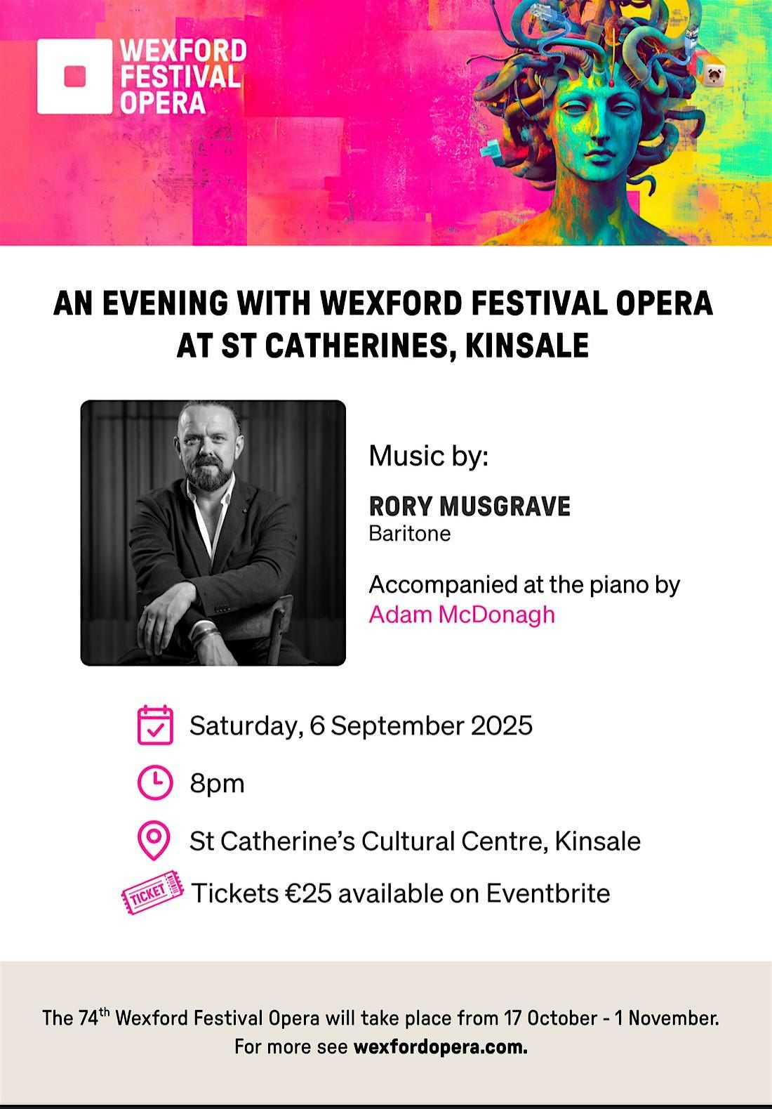 An Evening with Wexford Festival Opera @ St Catherines Kinsale, 6 September | Event in Kinsale | AllEvents