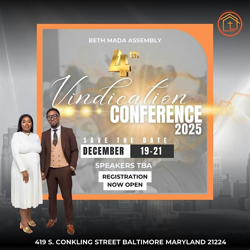 Vindication Conference 2025, 19 December | Event in Baltimore | AllEvents