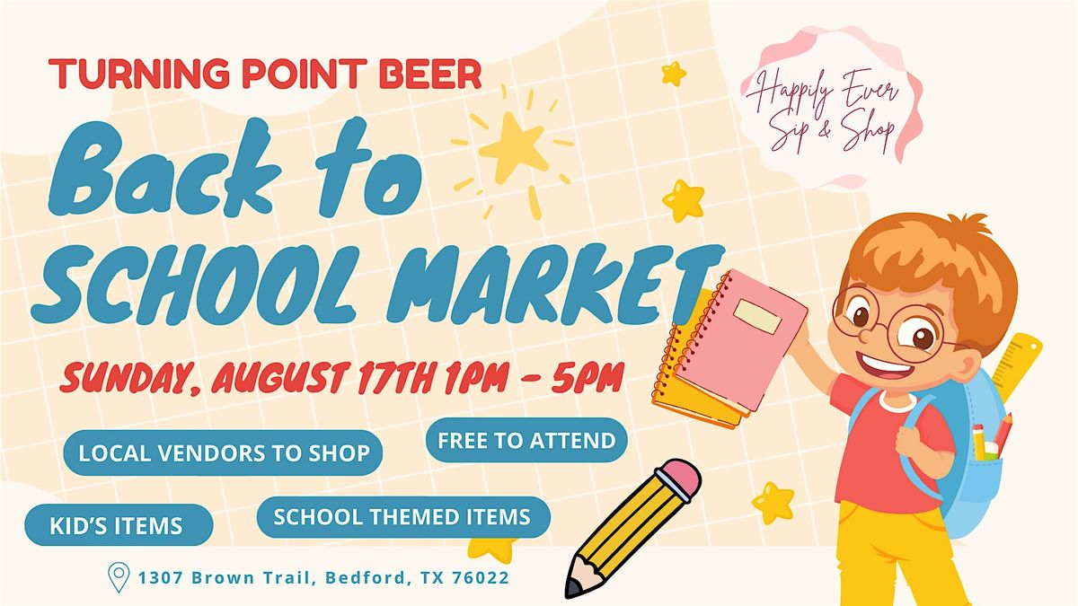 Bedford Back to School Vendor Market, 17 August | Event in Bedford | AllEvents