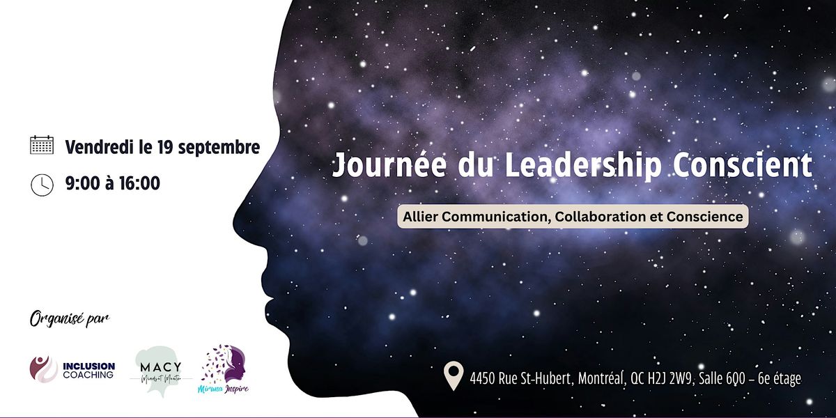 Journée du leadership conscient, 19 September | Event in Montréal | AllEvents