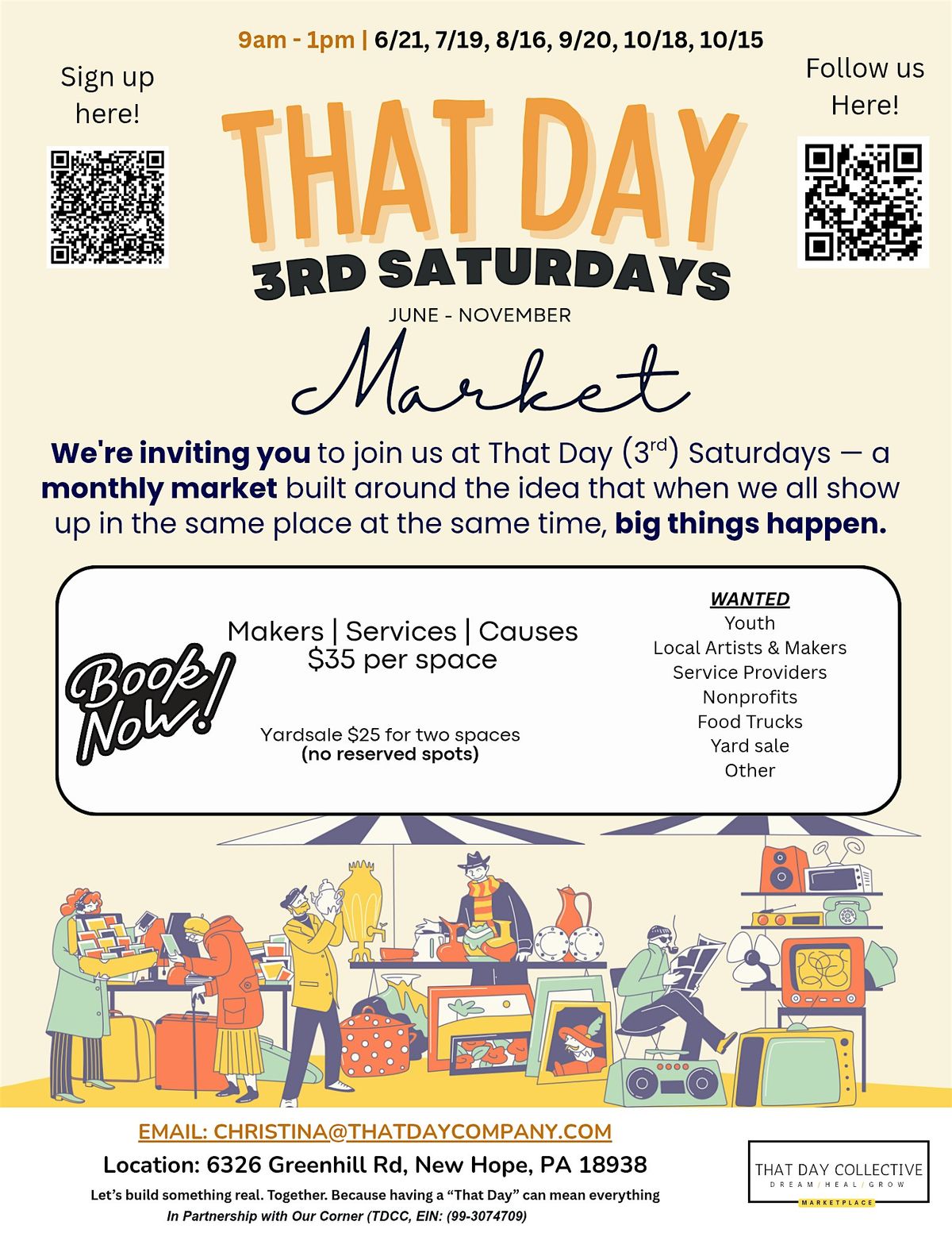 That Day 3rd Saturdays, 21 June | Event in New Hope | AllEvents