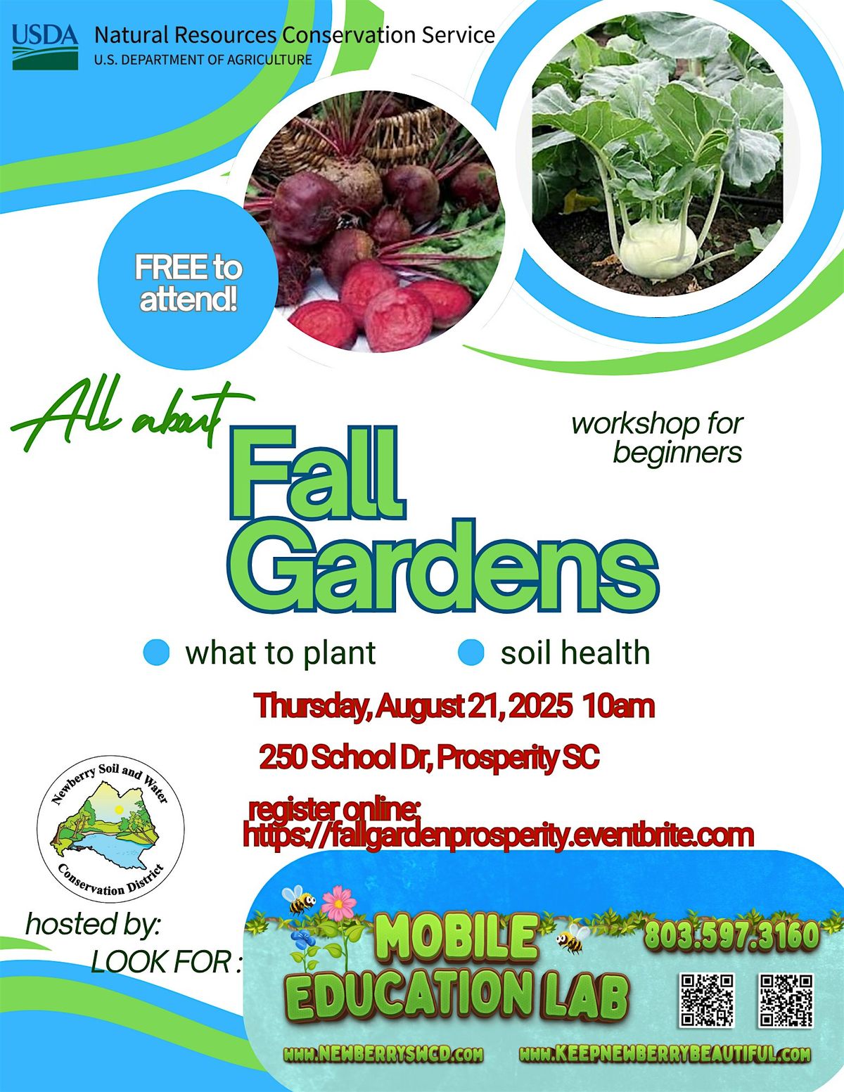 Fall Garden Workshop-  FREE to attend!, 21 August | Event in Prosperity | AllEvents