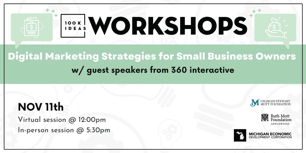 Digital Marketing Strategies for Small Business Owners, 11 November | Event in Flint | AllEvents