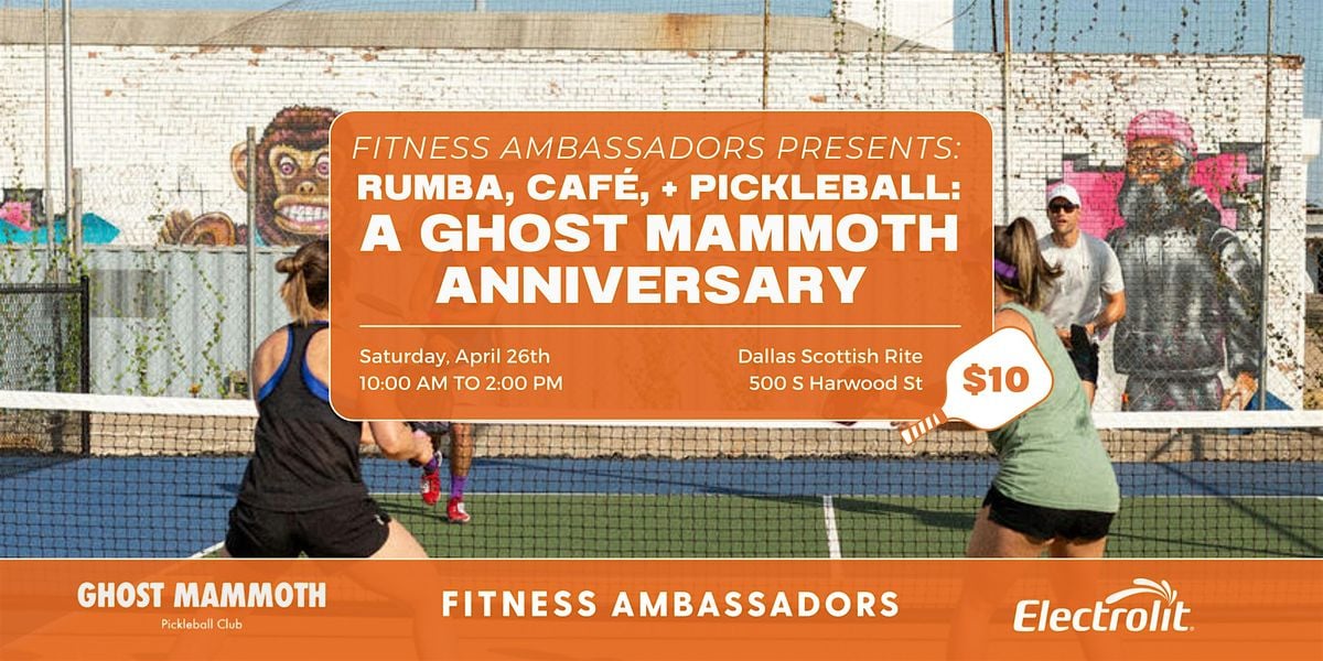 Rumba, Cafe, & Pickleball with Ghost Mammoth, Dallas Scottish Rite, 26 ...