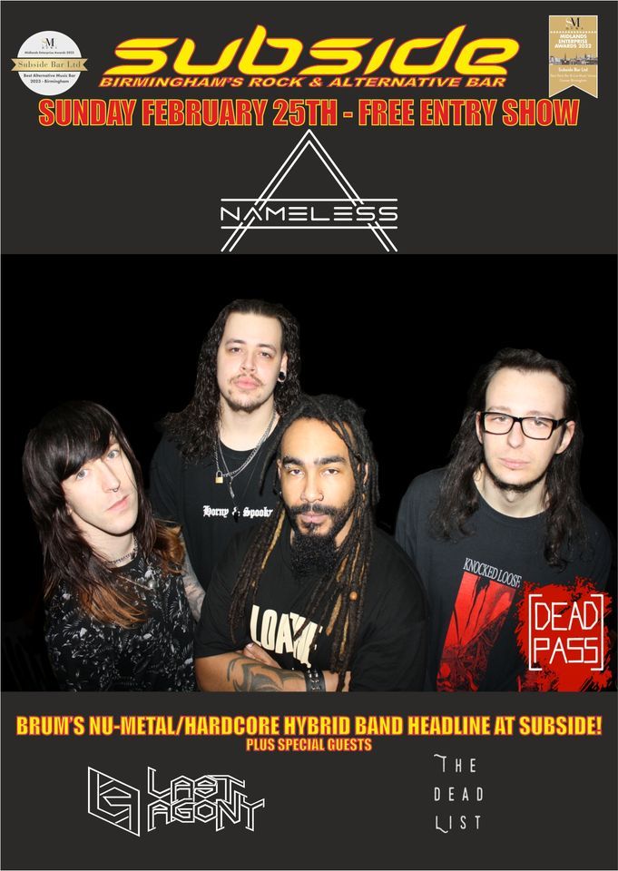 Nameless/Last Agony/The Dead List live at Subside!, Subside Bar ...