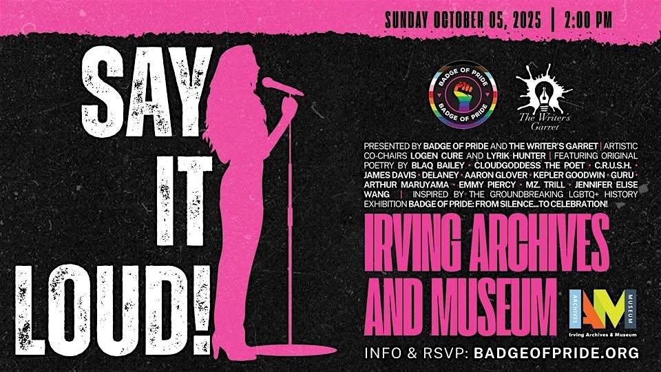 Say It Loud - A Chorus of Queer Memory, 5 October | Event in Irving | AllEvents