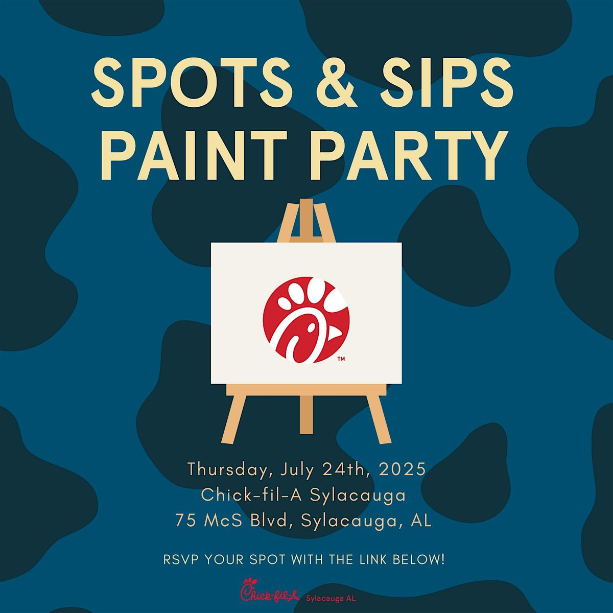 Spots & Sips Paint Party, 24 July | Event in Sylacauga | AllEvents