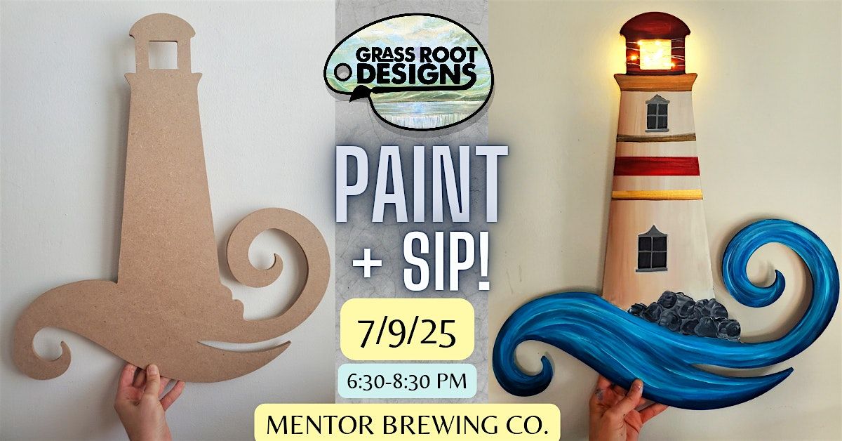 Light Up Lighthouse Paint + Sip at Mentor Brewing Co., 9 July | Event in Mentor | AllEvents