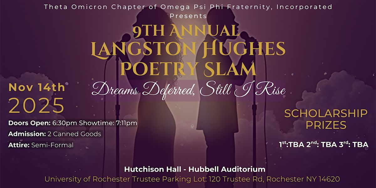 9th Annual Langston Hughes Poetry Slam: Dreams Deferred, Still I Rise, 14 November | Event in Rochester | AllEvents