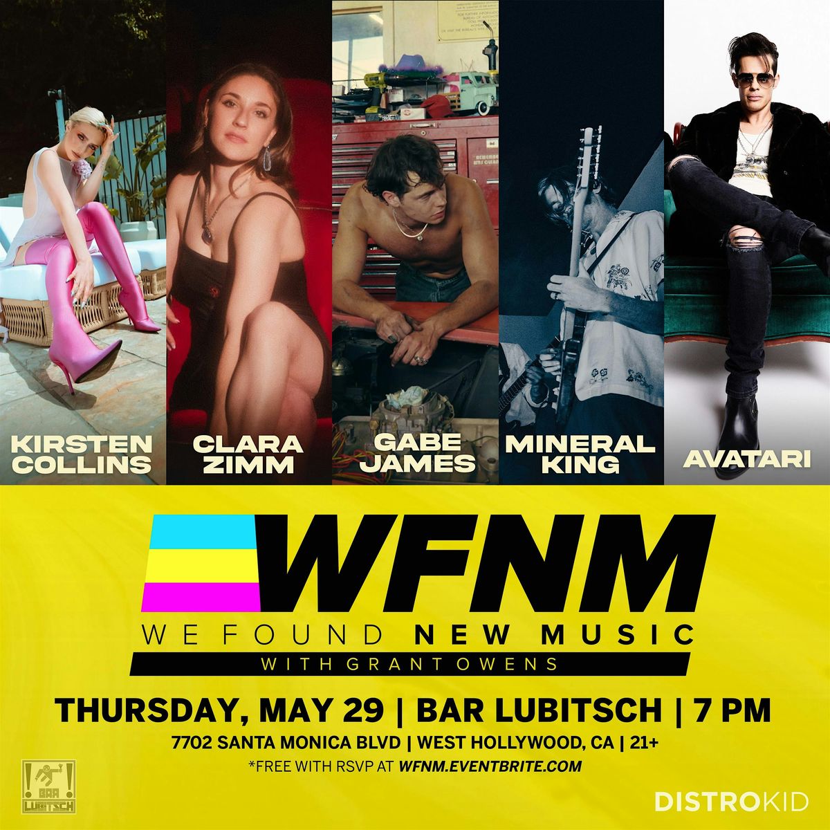 Kirsten Collins, Clara Zimm, Gabe James, Mineral King, Avatari,, 29 May | Event in West Hollywood | AllEvents