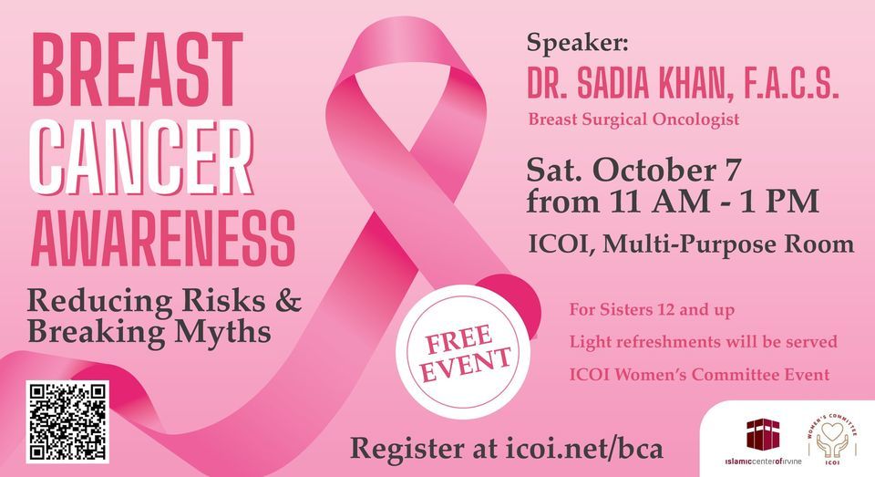 Breast Cancer Awareness: Reducing Risks and Breaking Myths , Islamic ...