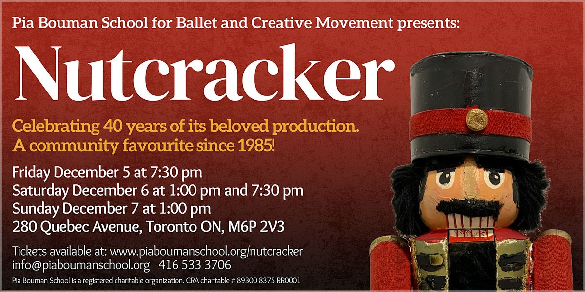 Nutcracker 2025: Saturday December 6 Evening, 6 December | Event in Toronto | AllEvents