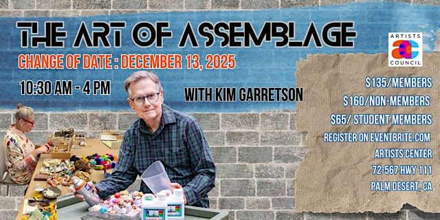 The Art of Assemblage with Kim Garretson, 13 December | Event in Palm Desert | AllEvents