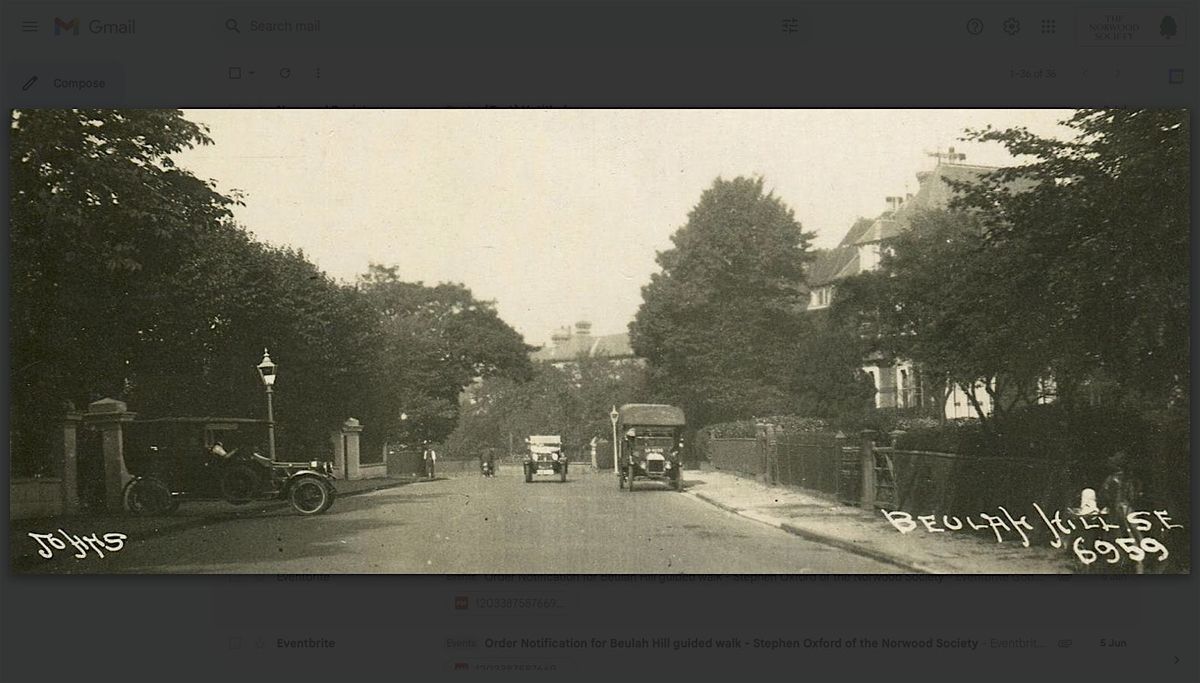 The lost Treasures of Beulah Hill, Upper Norwood - by Stephen Oxford, 16 October | Event in London | AllEvents